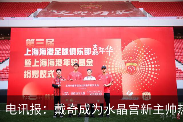 电讯报：戴奇成为水晶宫新主帅热门人选，丰富的保级经验成为优势
